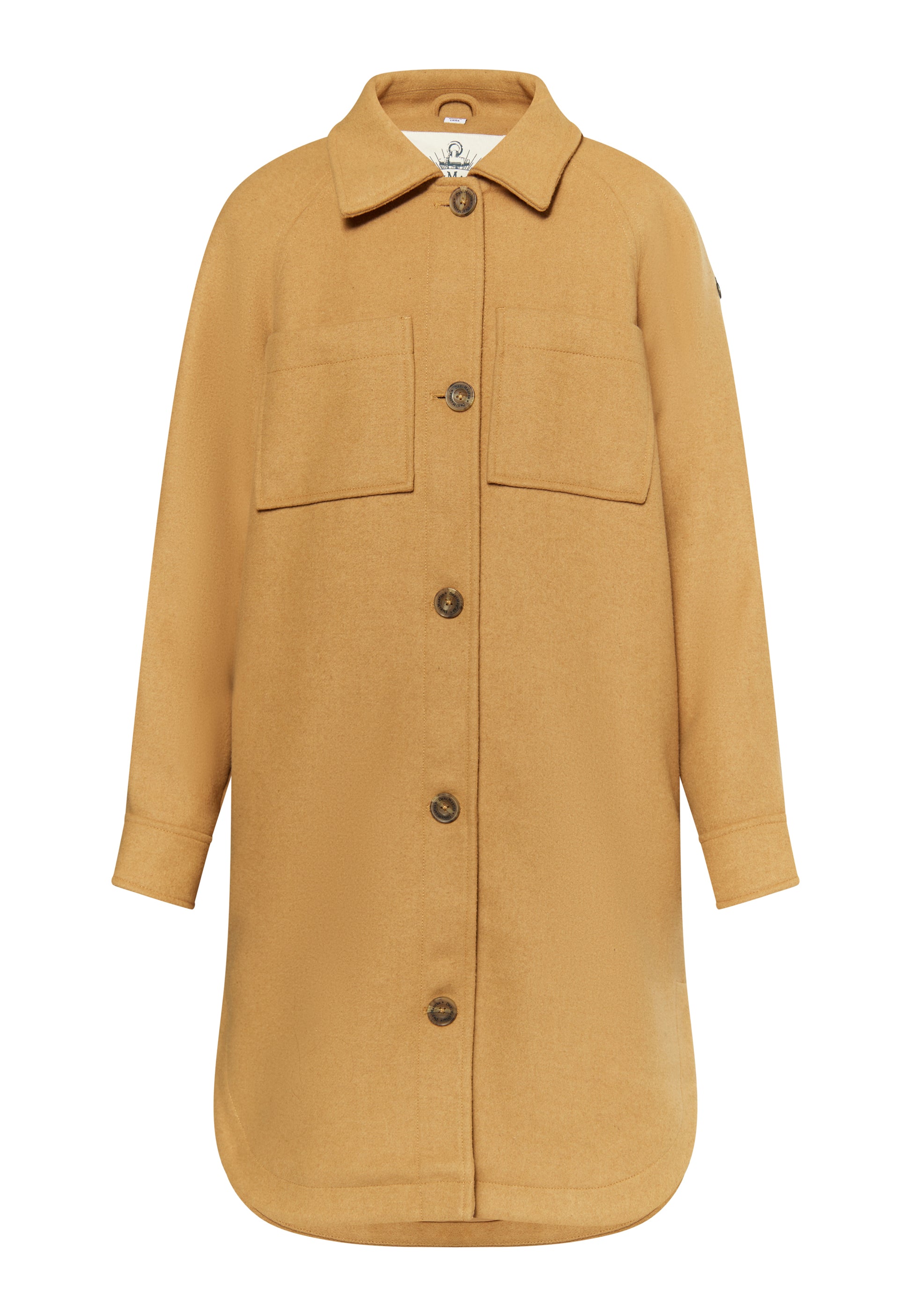 DreiMaster Vintage Damen Übergangsjacke aus einer Wollmischung gefertigt