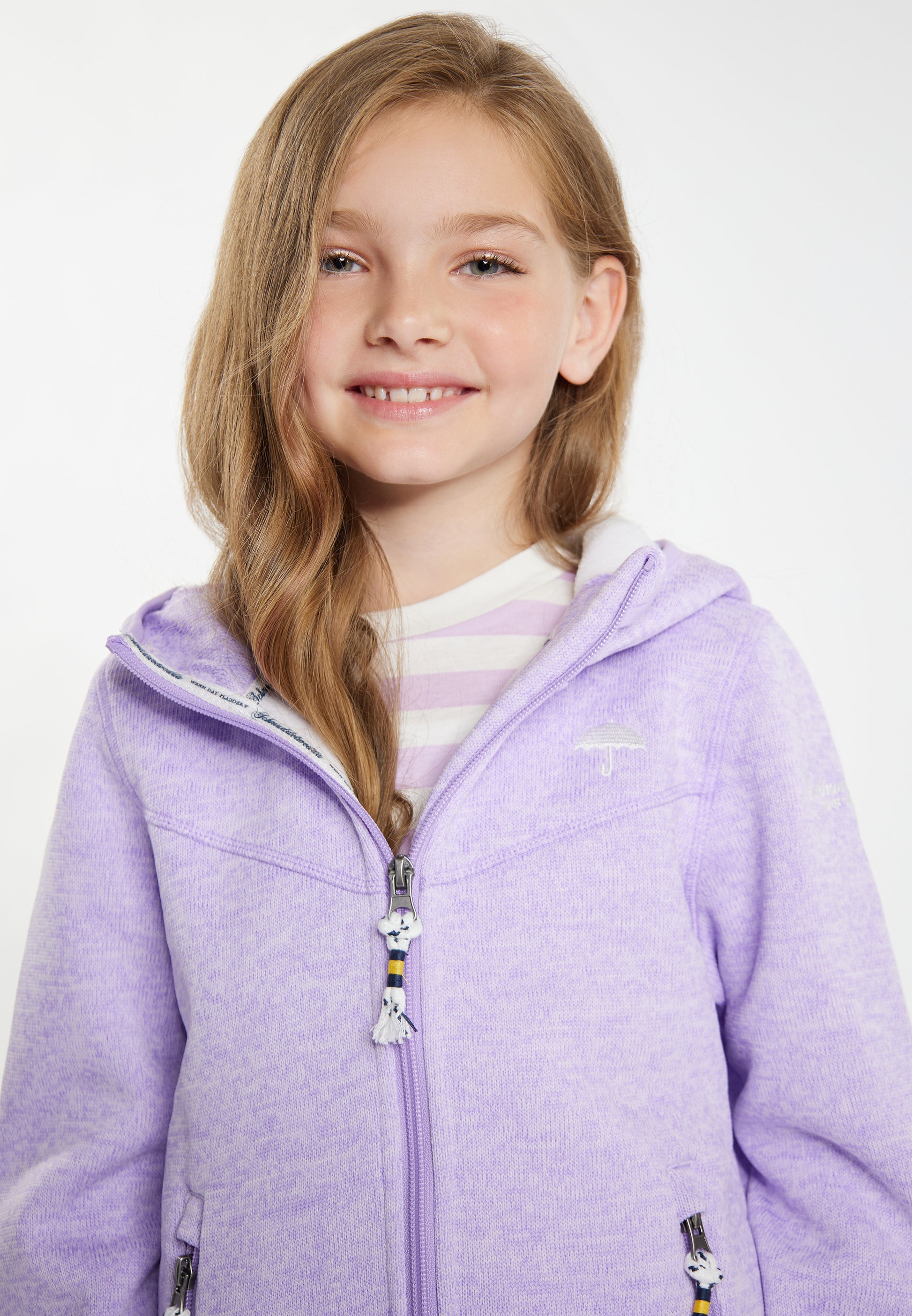 Schmuddelwedda Girls' Strickfleeceblouson + Tagesrucksack - SET
