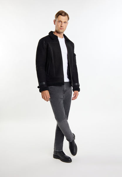 Dreimaster Vintage męska skórzana kurtka