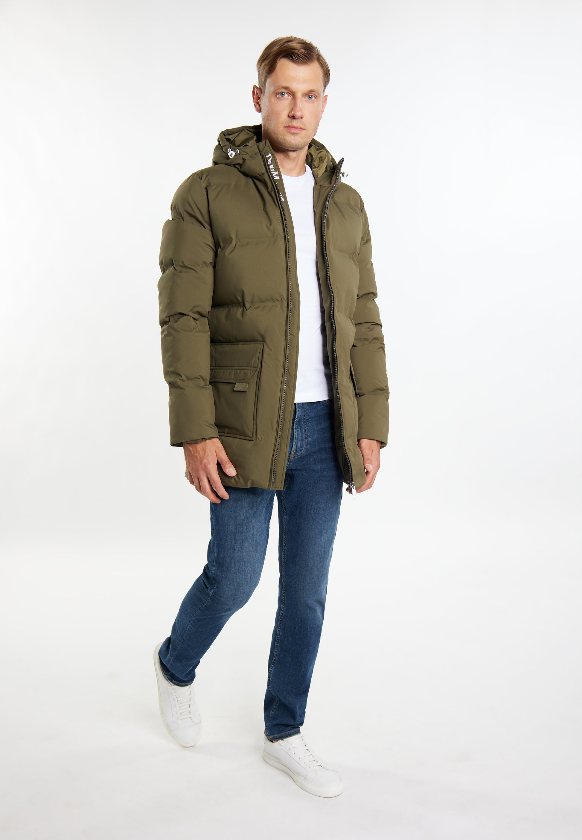 DreiMaster Maritim Herren Winterjacke mit Wattierung