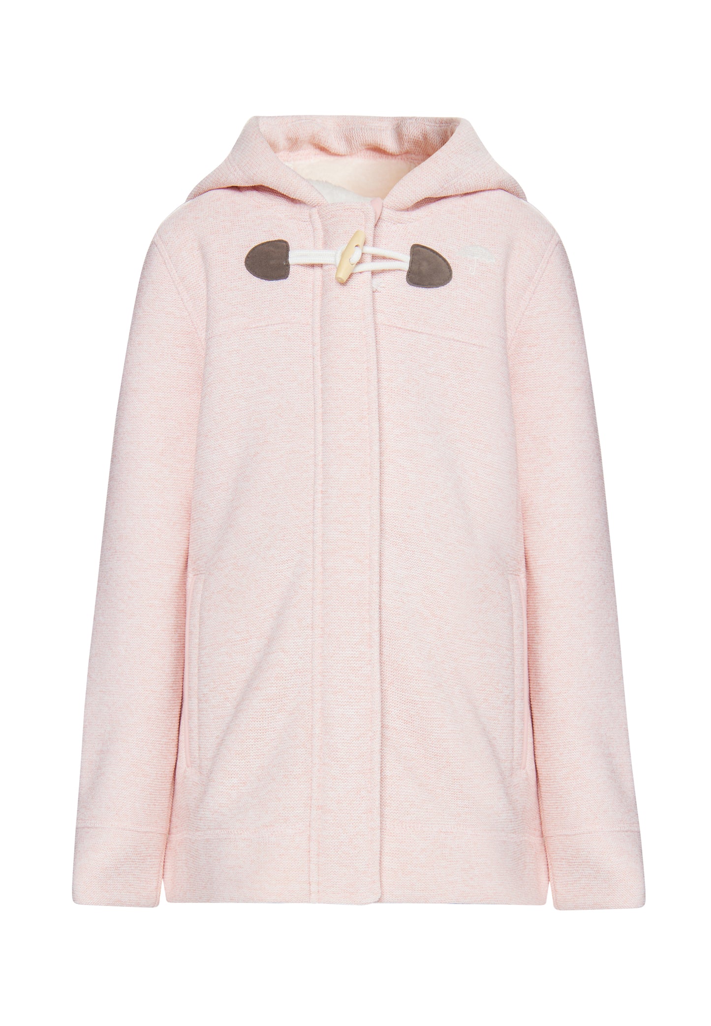 Strickfleece-Dufflecoat für Mädchen
