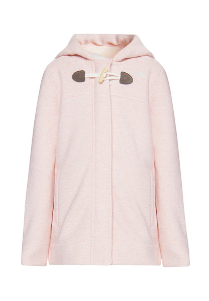 Strickfleece-Dufflecoat für Mädchen