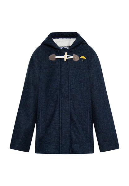 Strickfleece-Dufflecoat für Mädchen