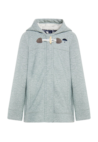 Strickfleece-Dufflecoat für Mädchen
