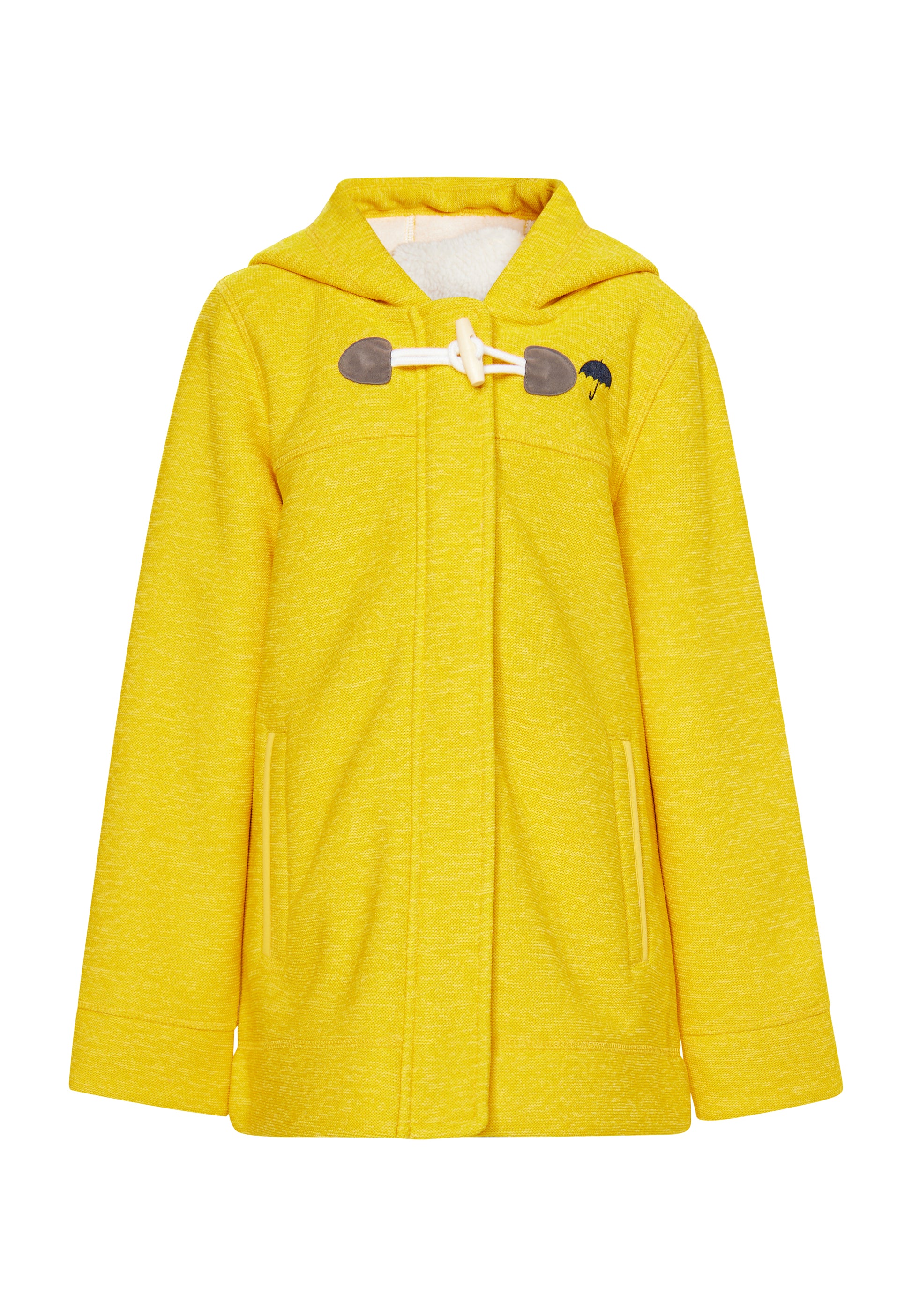 Strickfleece-Dufflecoat für Mädchen