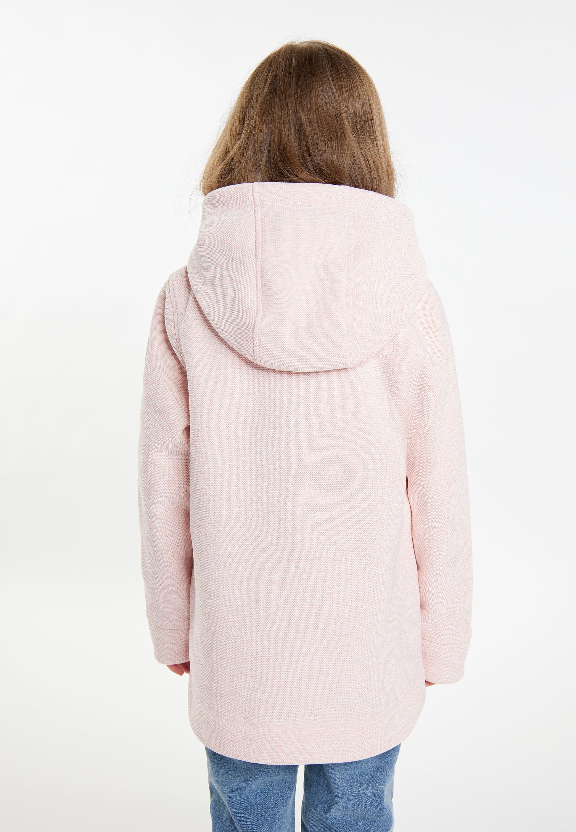 Strickfleece-Dufflecoat für Mädchen