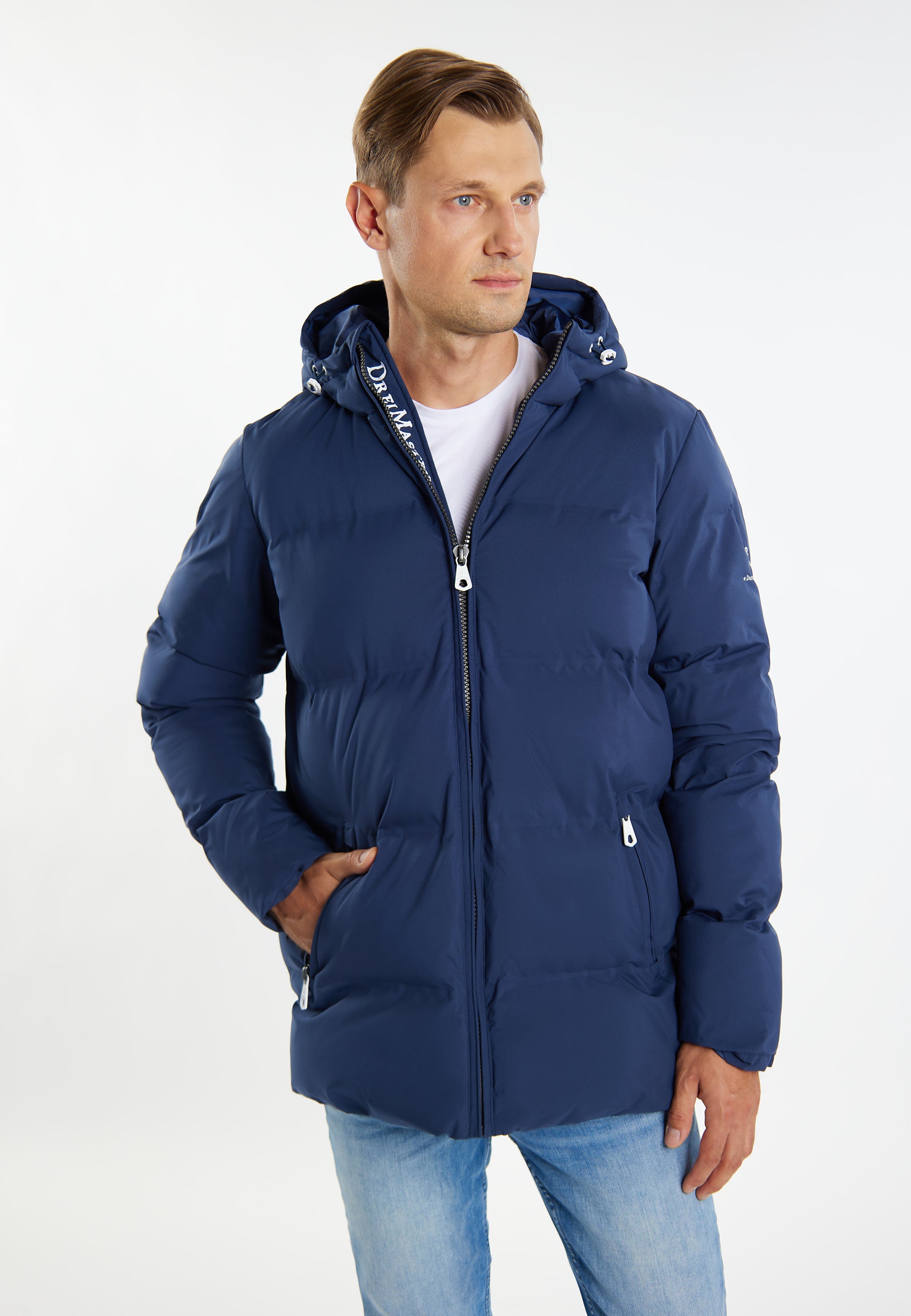 Dreimaster Maritim Herren Anorak + Einkaufstasche - Set
