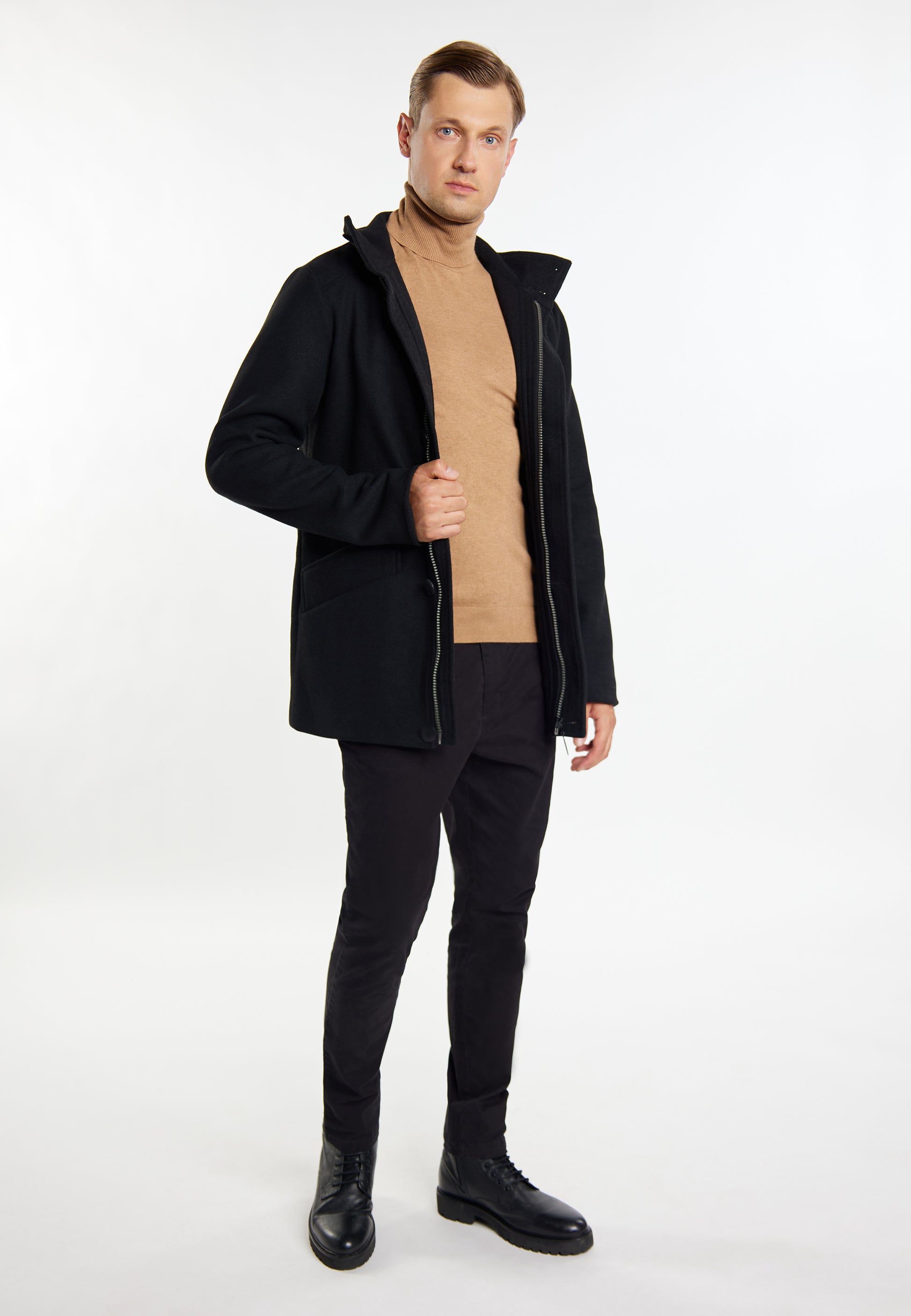 Dreimaster Klassik Men's Transitional Jacket Made From A Wool Blend - Schmuddelwedda Shop