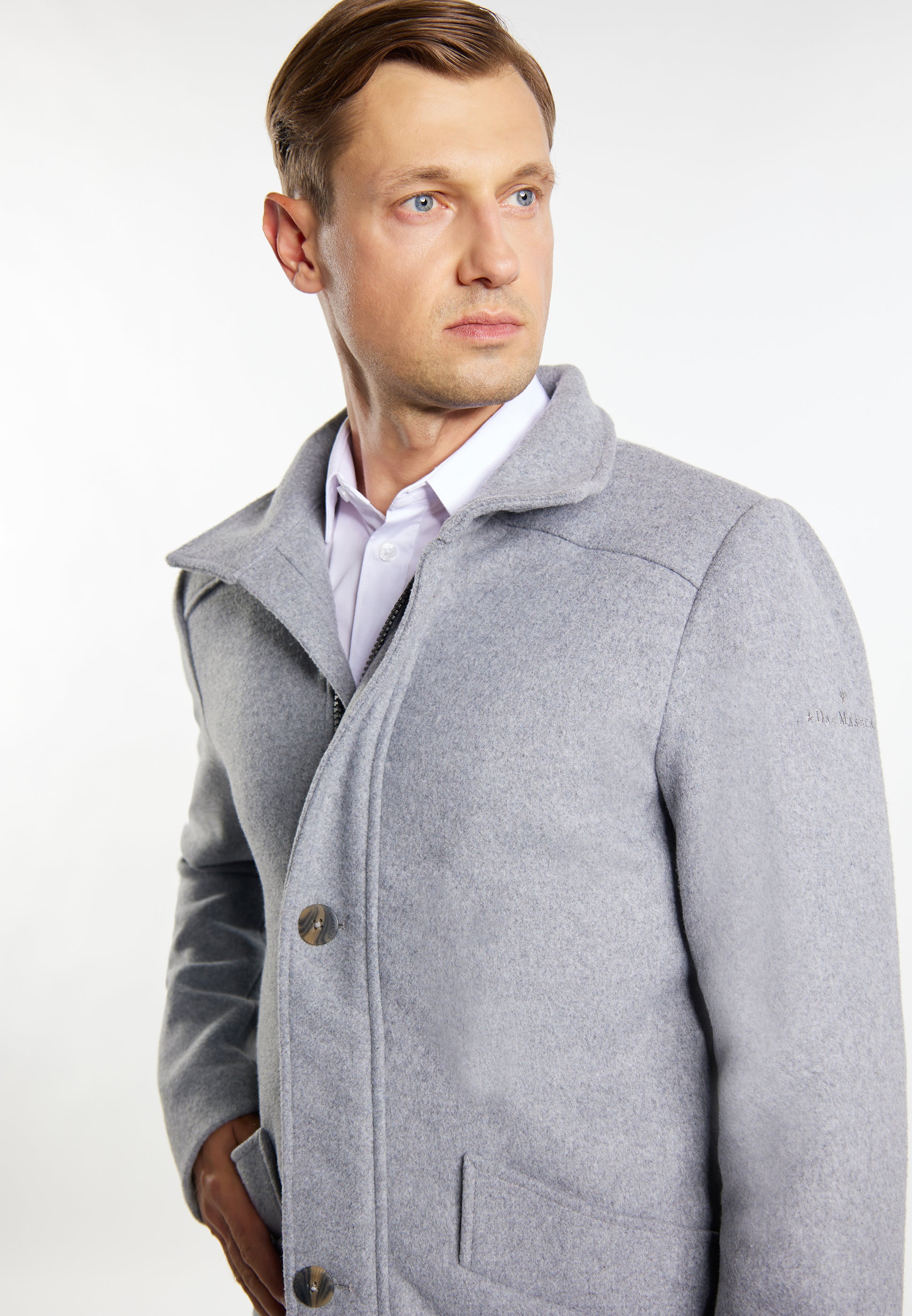 Übergangsjacke aus Wollgemisch