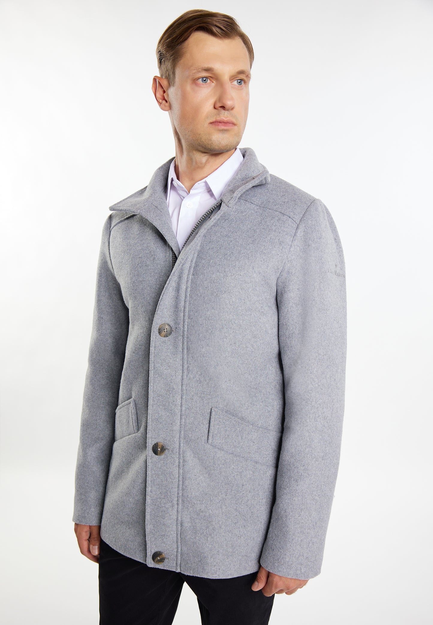 Übergangsjacke aus Wollgemisch