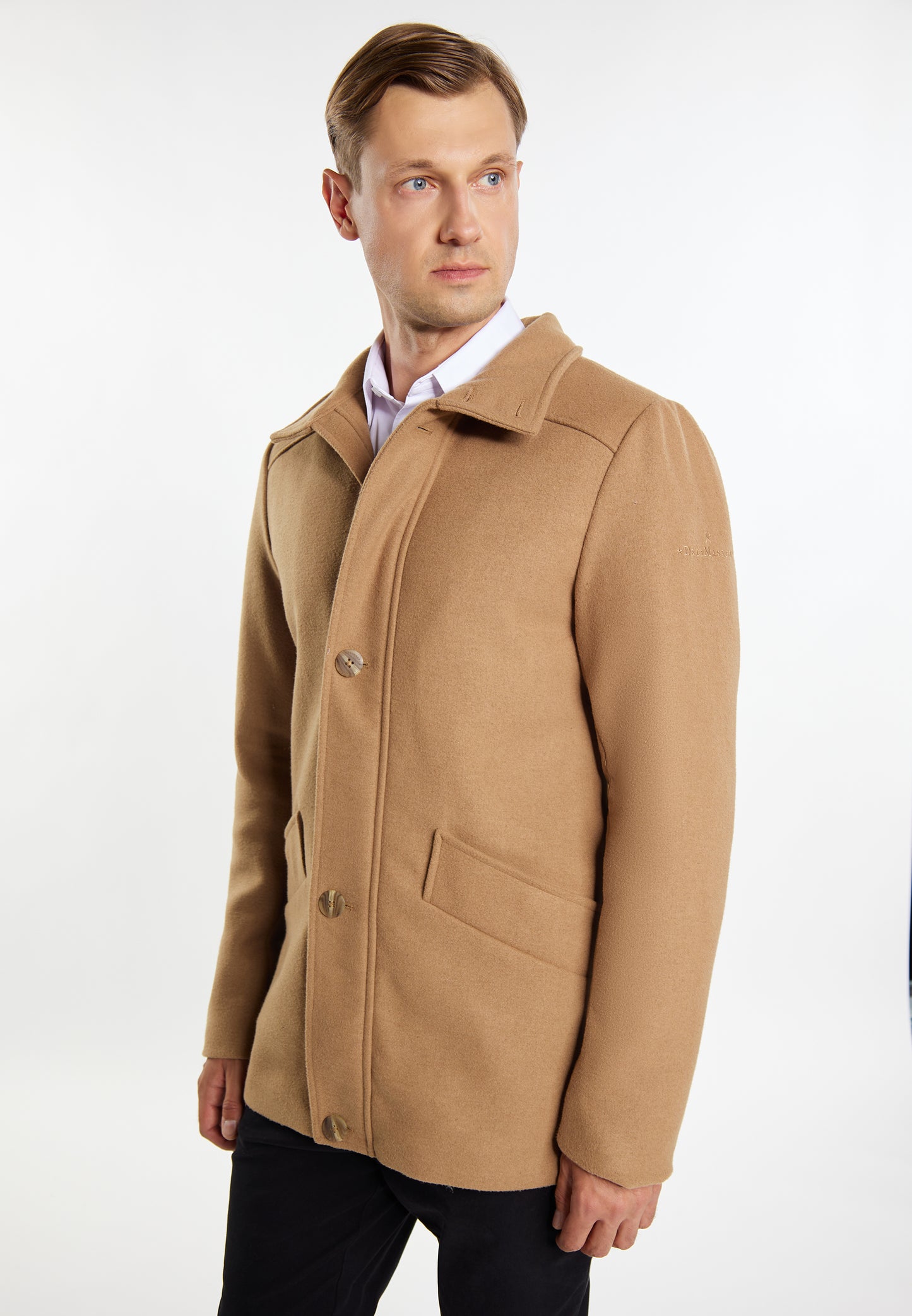 Dreimaster Klassik Men's Transitional Jacket Made From A Wool Blend - Schmuddelwedda Shop
