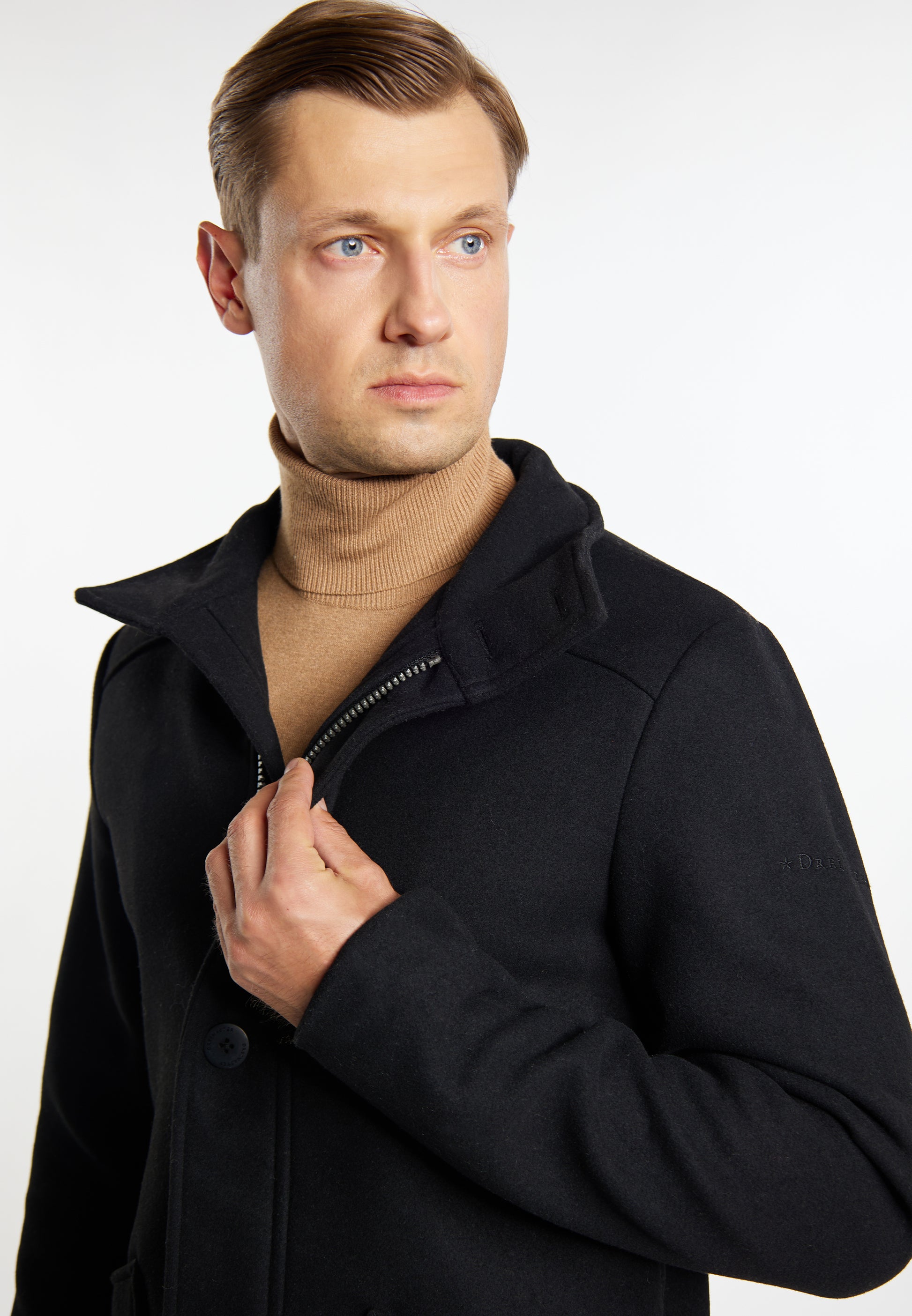 Dreimaster Klassik Men's Transitional Jacket Made From A Wool Blend - Schmuddelwedda Shop