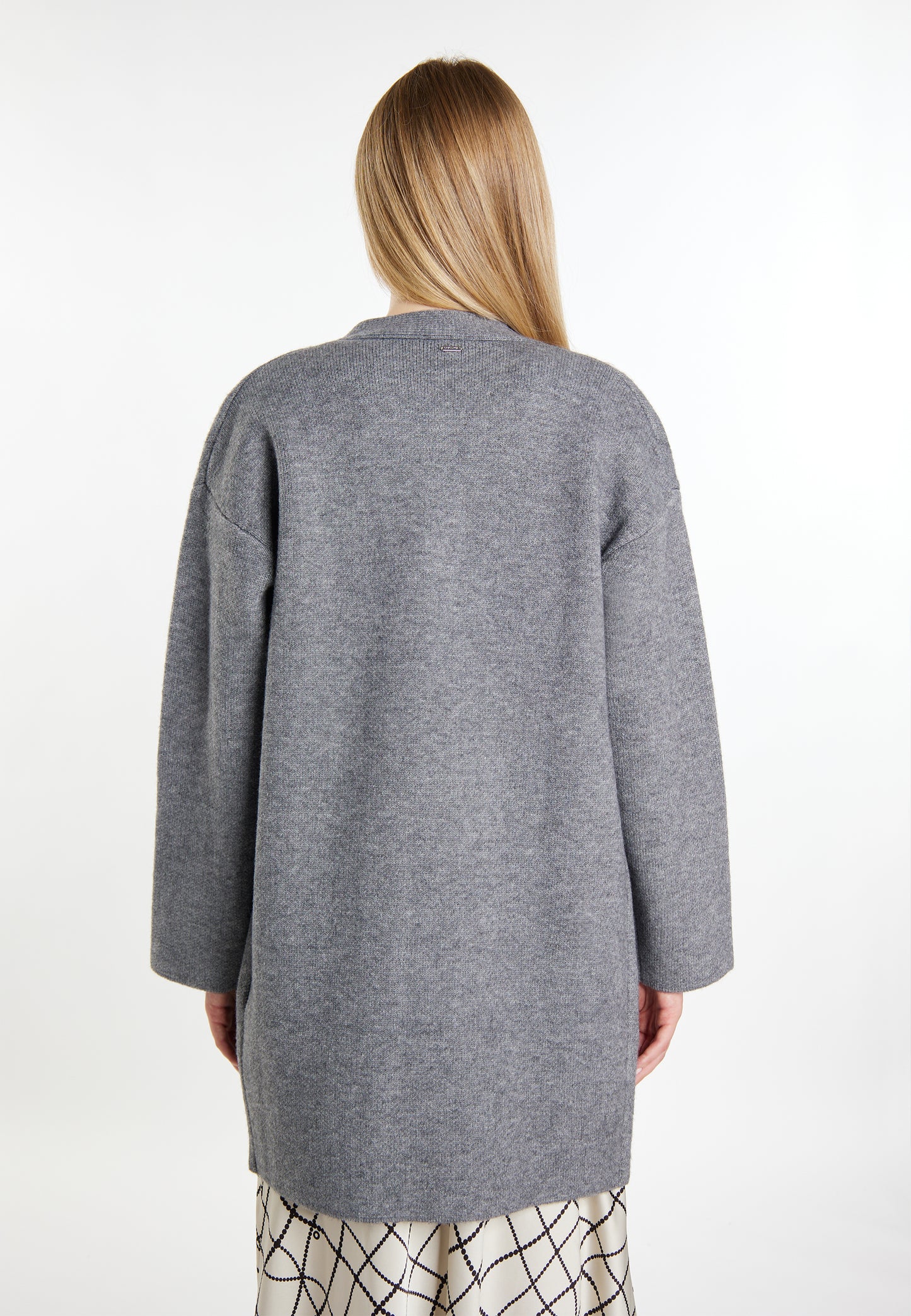 DreiMaster Klassik Damen-Strickjacke aus Lederkind rel?