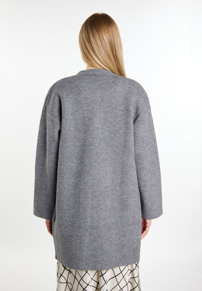 DreiMaster Klassik Damen-Strickjacke aus Lederkind rel?