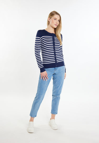 DreiMaster Maritim Damen-Strickjacke + Einkaufstasche – SET