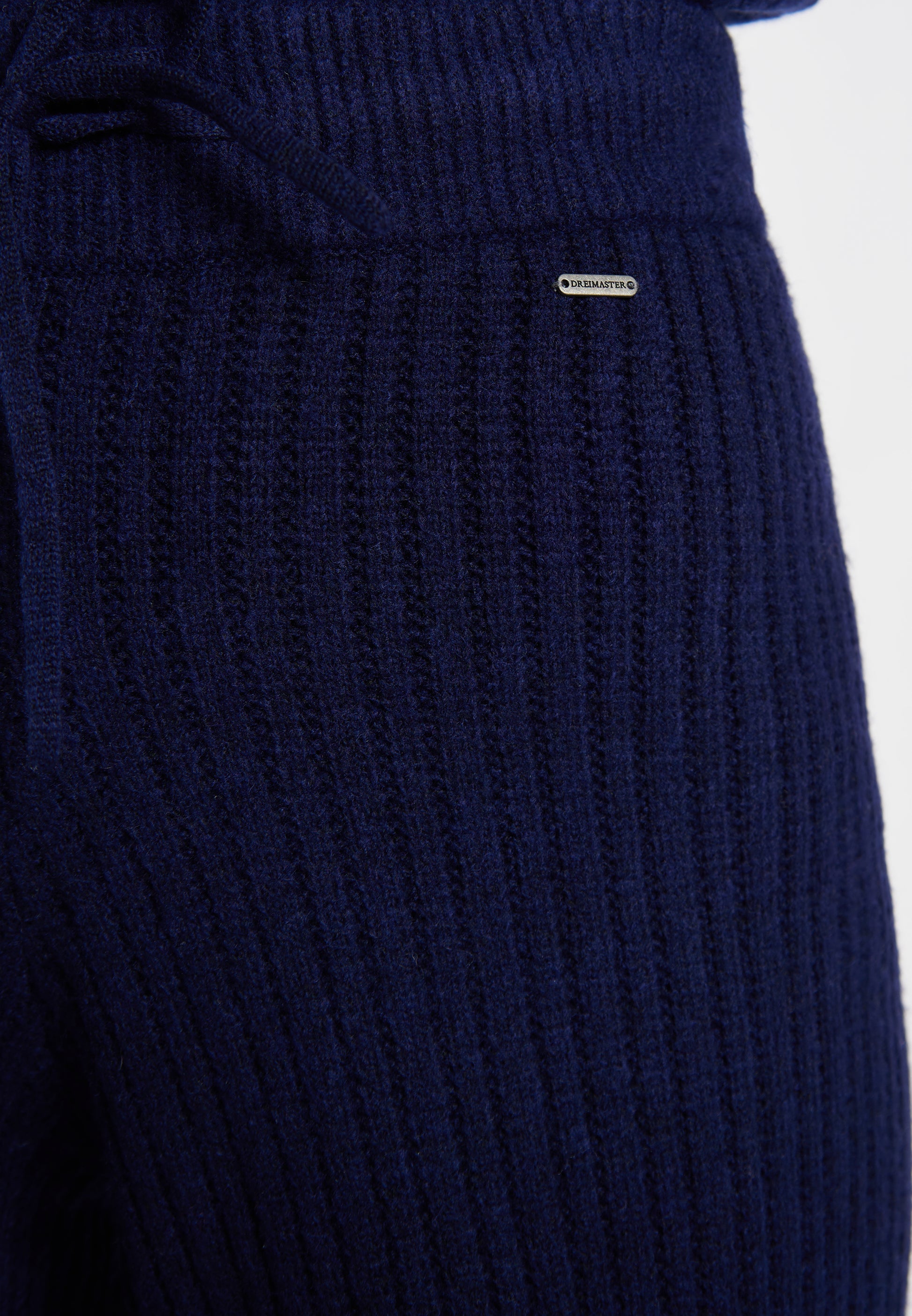 Dreimaster Vintage damskie spodnie z dzianiny