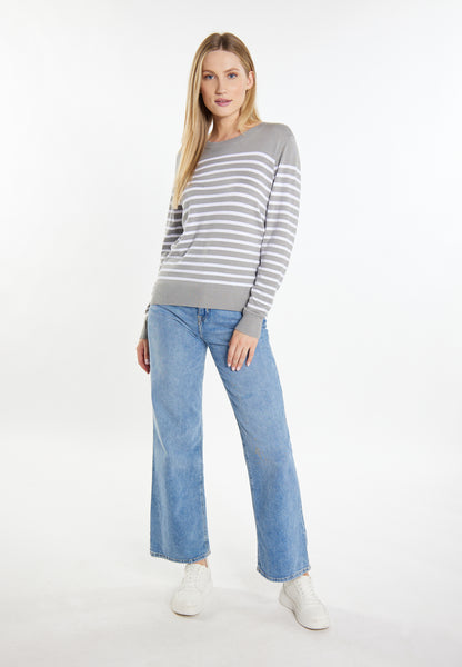 DreiMaster Maritim Damen Strickpullover + Einkaufstaschen-Set