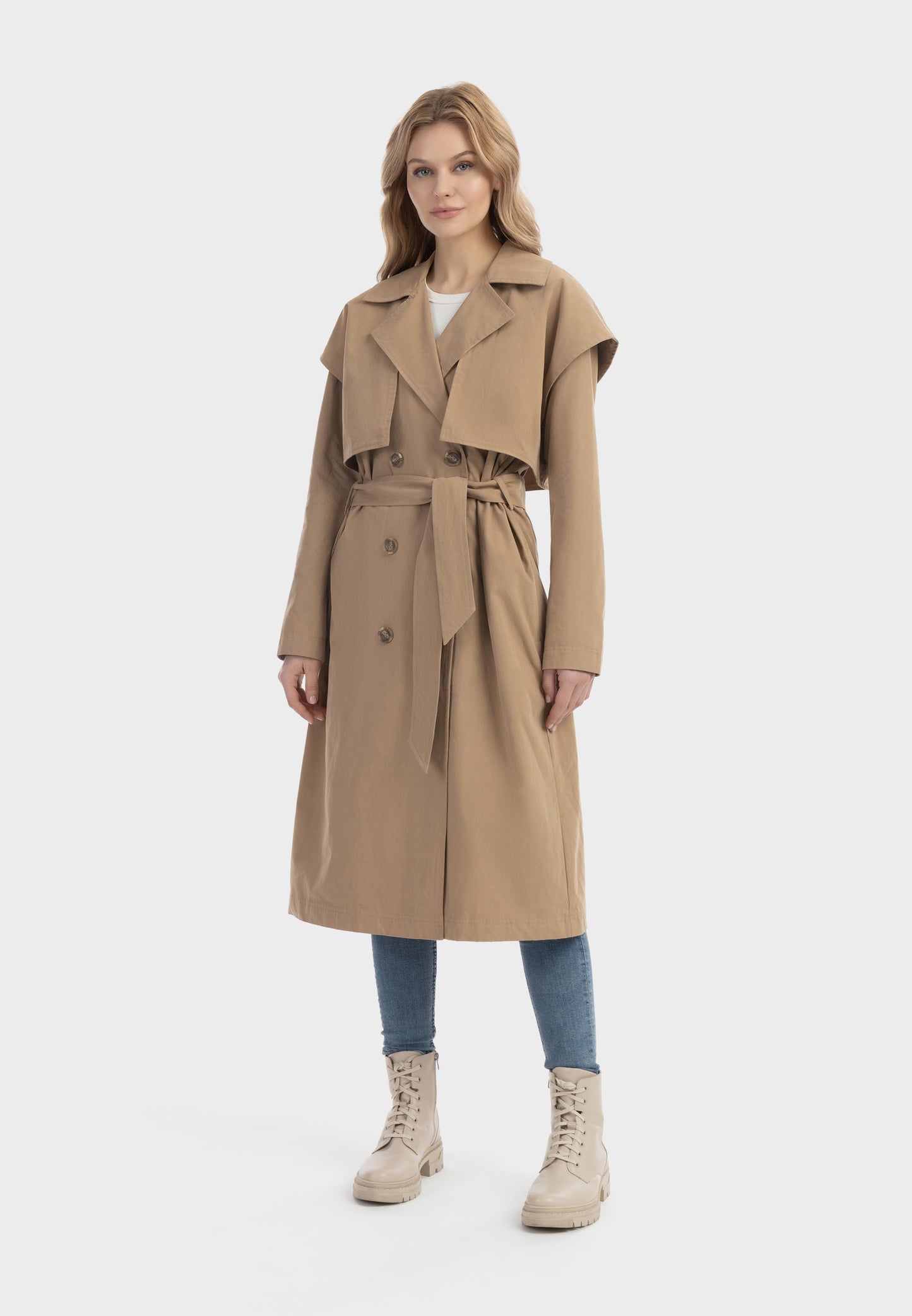 DreiMaster Vintage Damen-Trenchcoat
