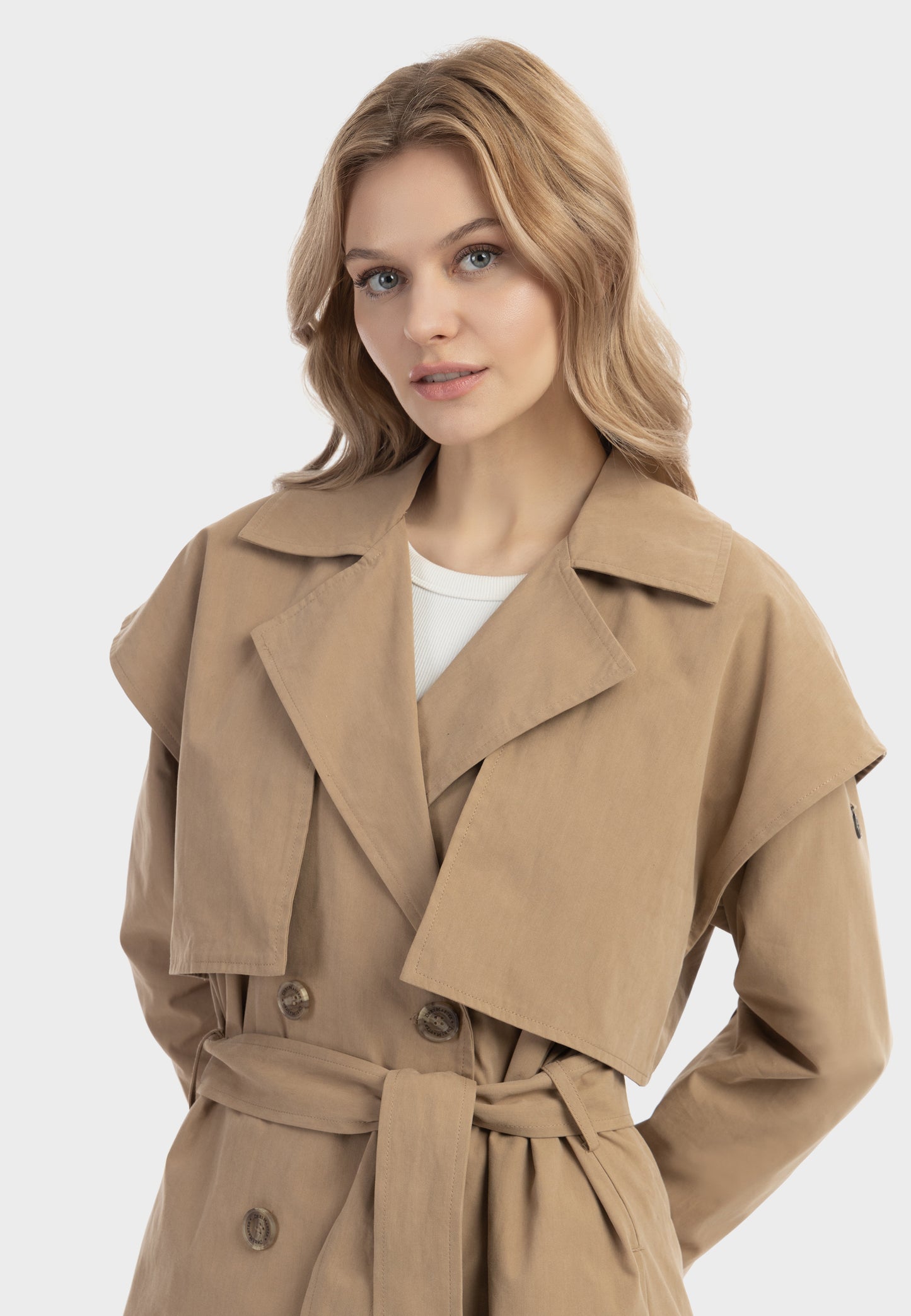 DreiMaster Vintage Damen-Trenchcoat