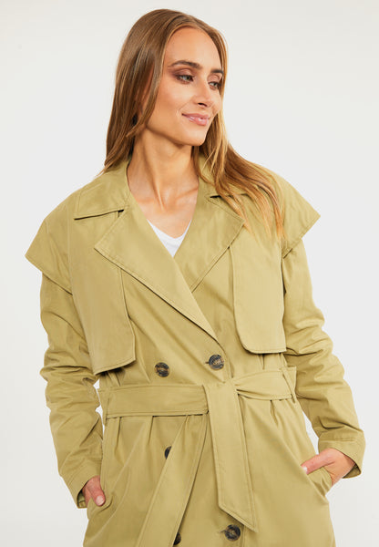DreiMaster Vintage Damen-Trenchcoat