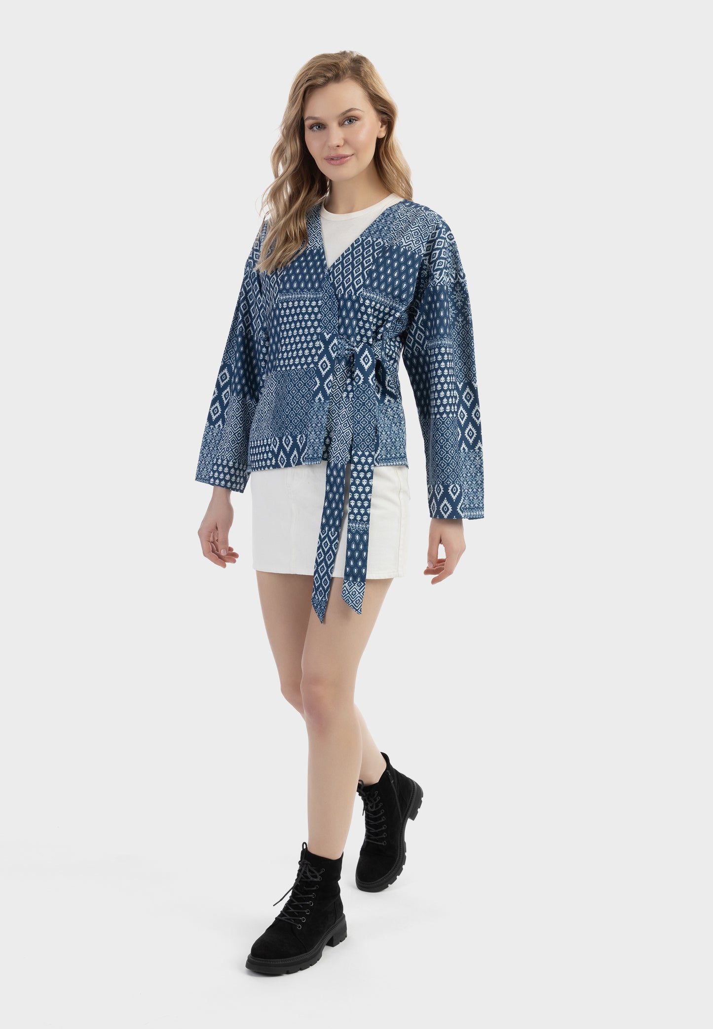 DreiMaster Vintage Damen Wickeljacke