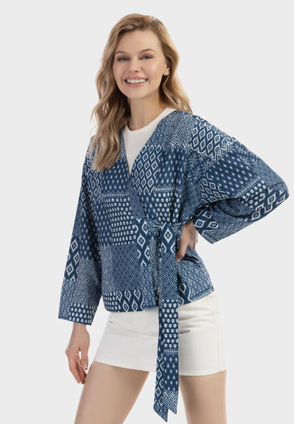 DreiMaster Vintage Damen-Wickeljacke
