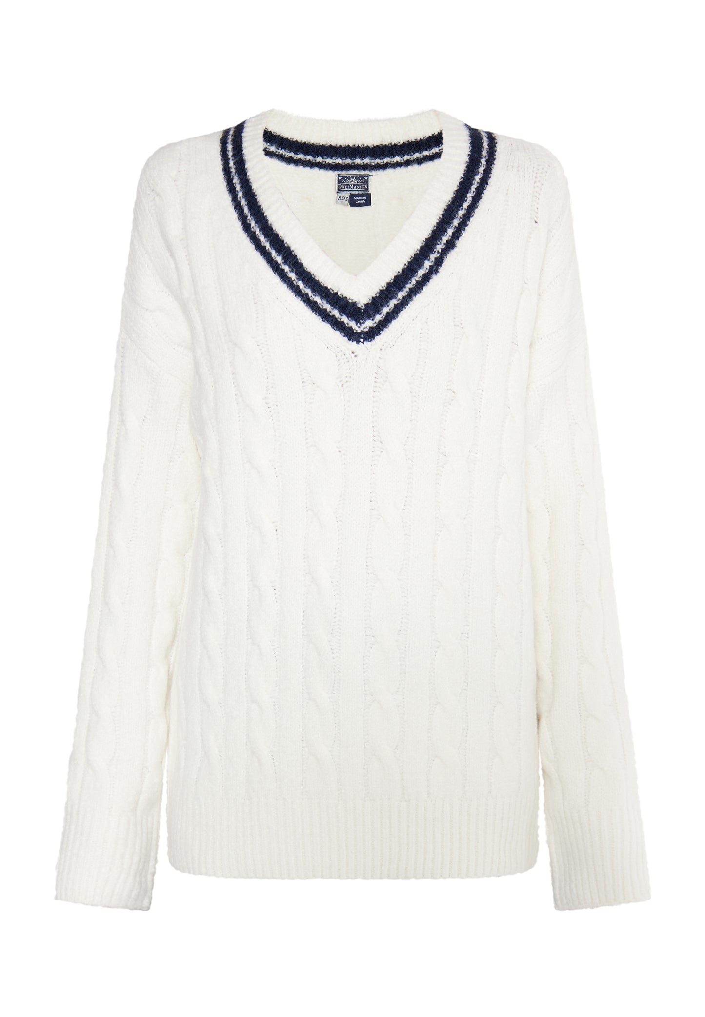 Dreimaster maritim damski sweter z dzianiny