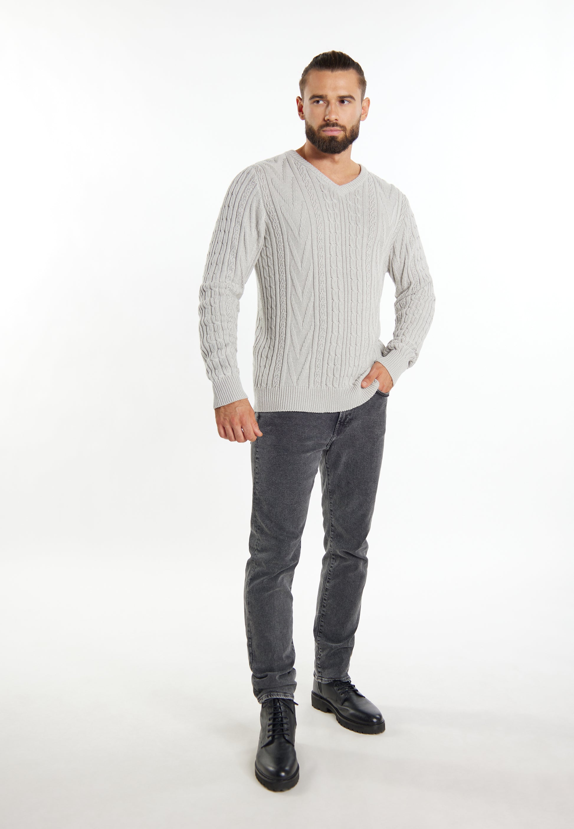 DreiMaster Vintage sweter męski dziany
