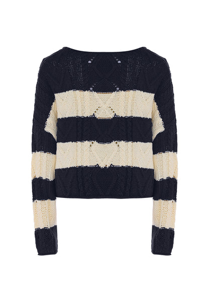 DreiMaster Vintage Women's Sweater With Stripe DreiMaster Vintage