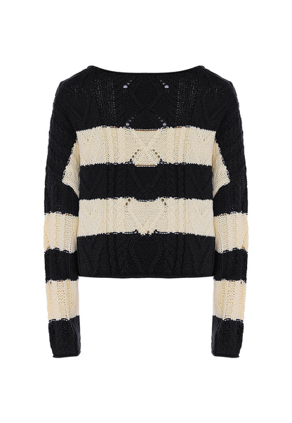 DreiMaster Vintage Women's Sweater With Stripe DreiMaster Vintage