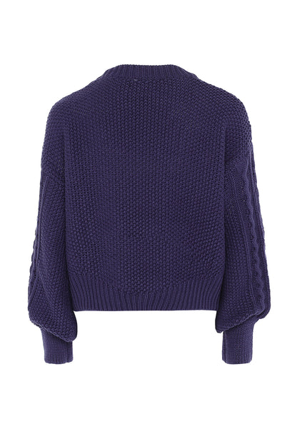 Pullover mit Zopfstrick