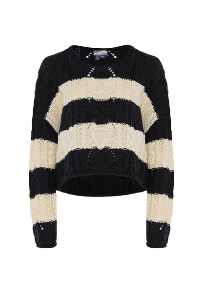 DreiMaster Vintage Women's Sweater With Stripe DreiMaster Vintage