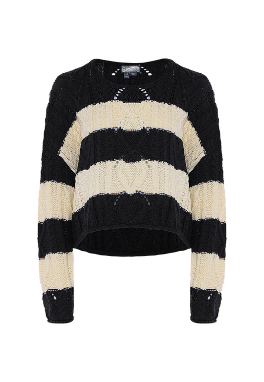 DreiMaster Vintage Women's Sweater With Stripe DreiMaster Vintage
