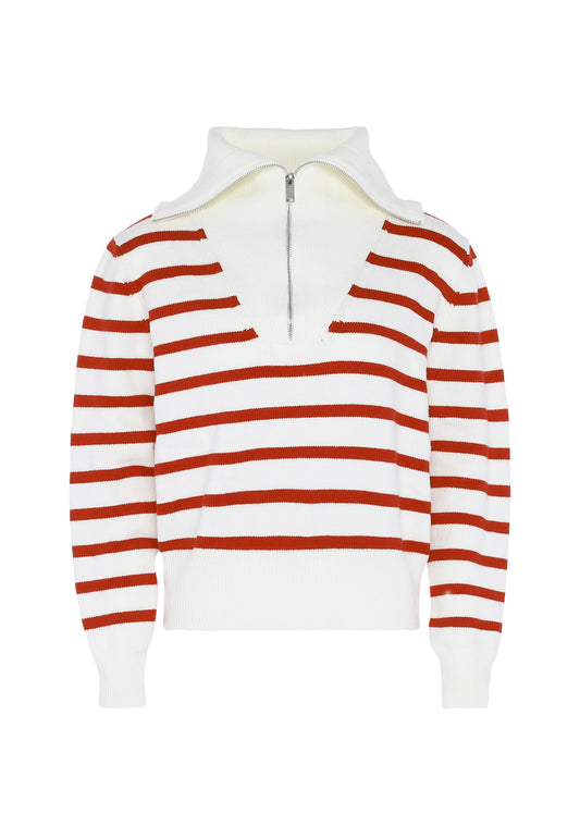 Dreimaster Maritim Pullover mit Streifen