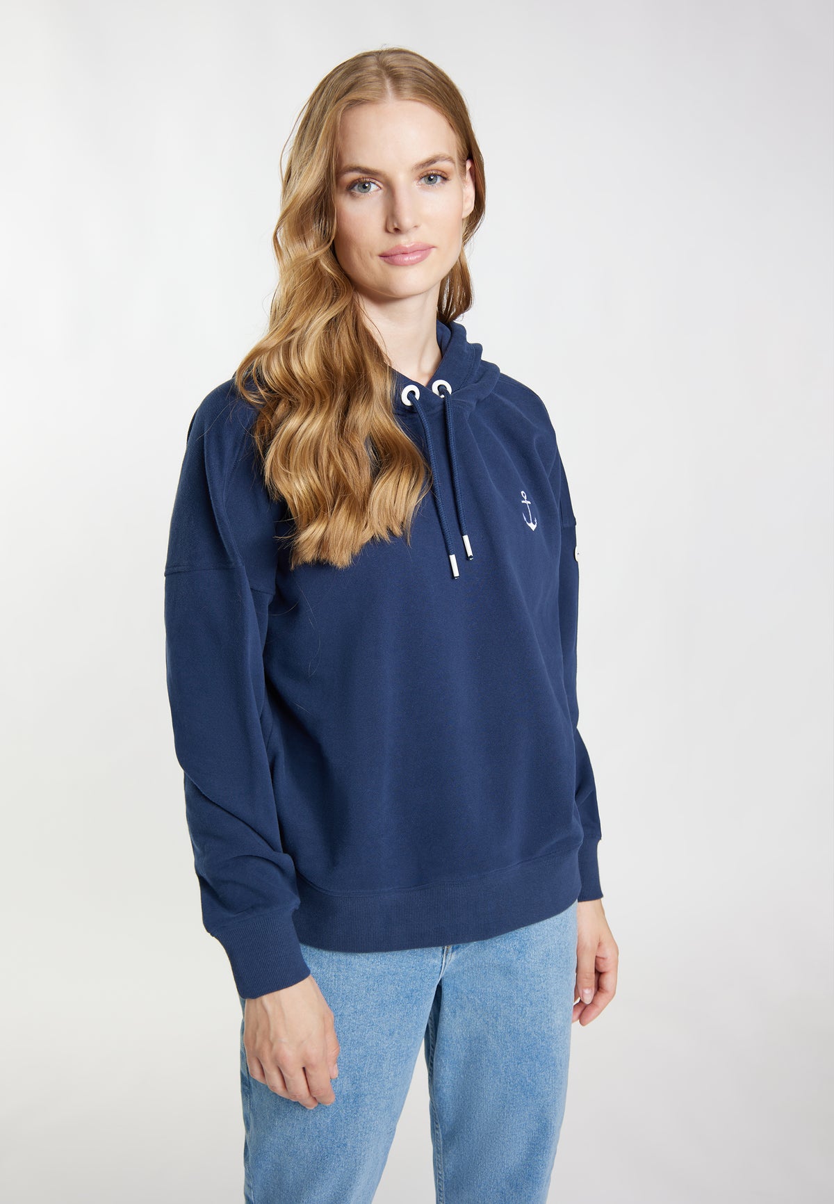 DreiMaster Maritim Kobiety Bluza z kapturem + torba zakupowa - ZESTAW