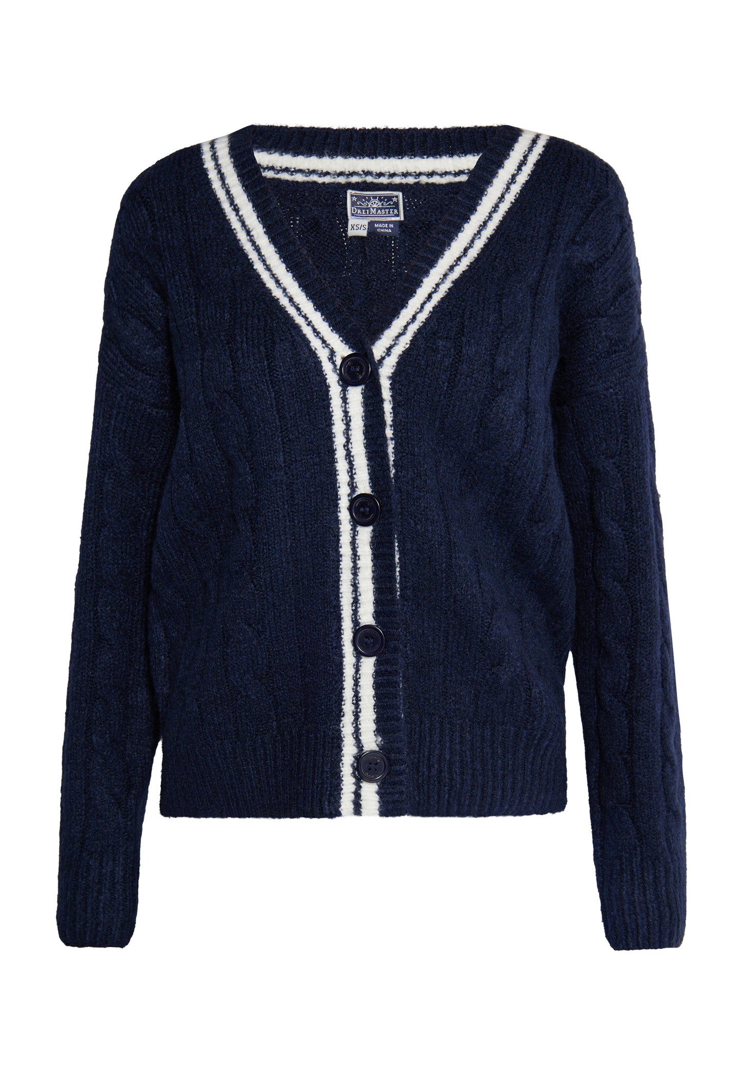Dreimaster maritimer Damen-Cardigan
