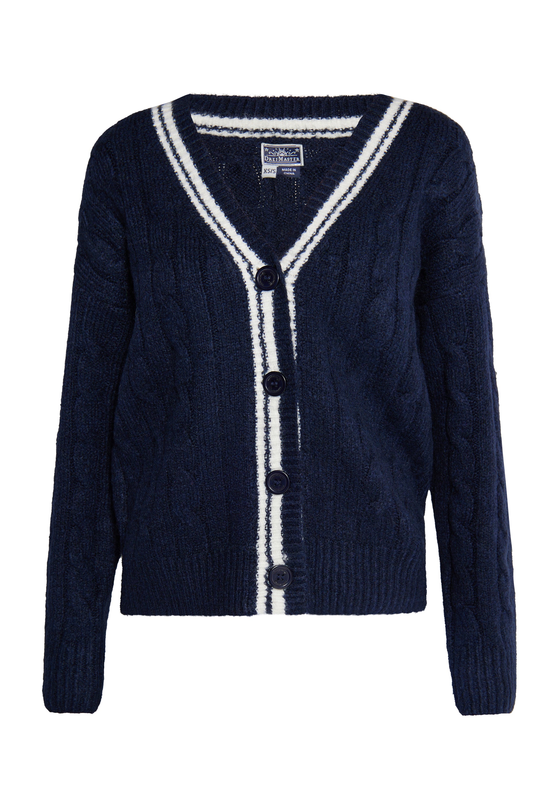 Dreimaster maritimer Damen-Cardigan