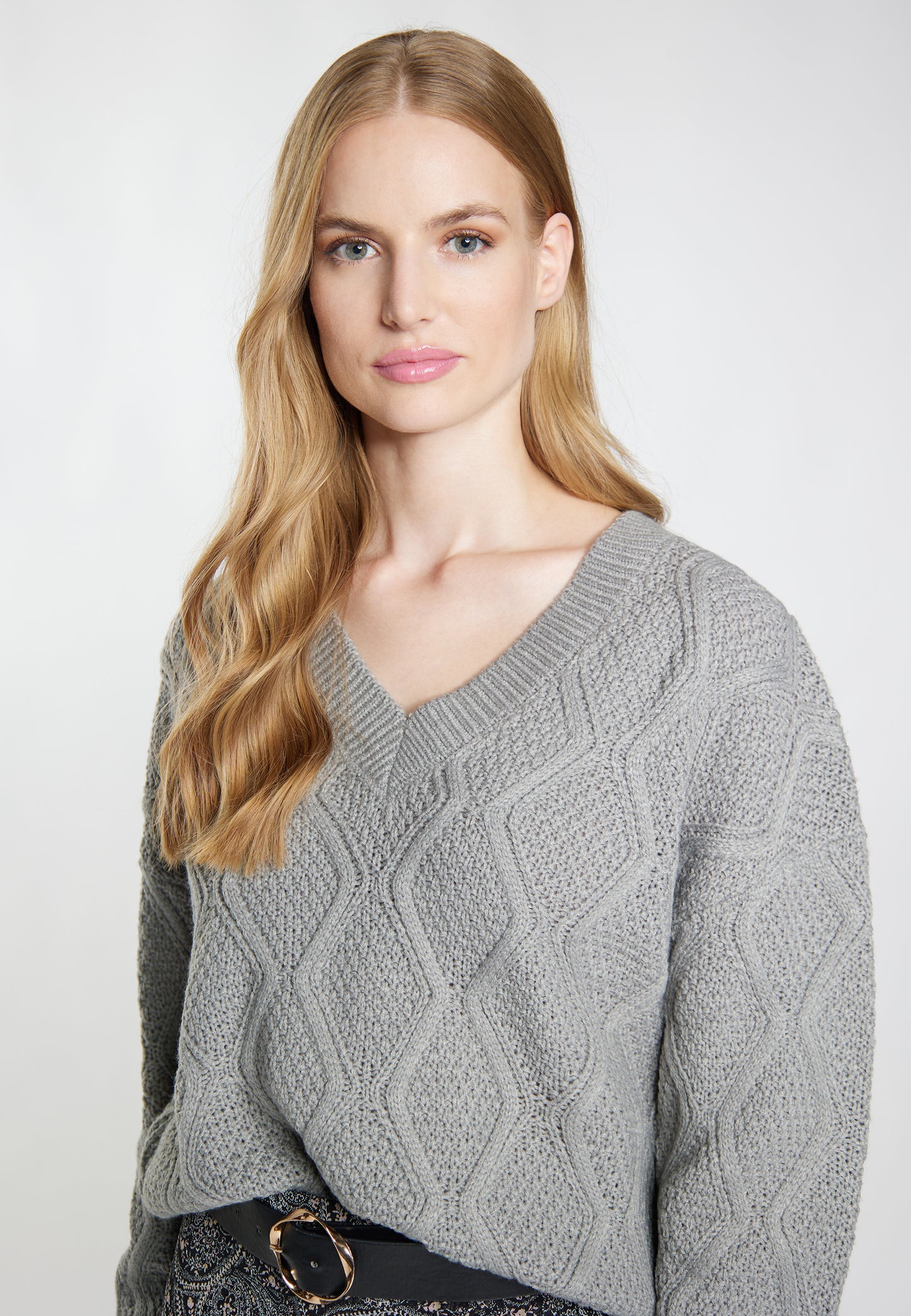 DreiMaster Vintage Women's Strickpullover + Shopping Bag - SET