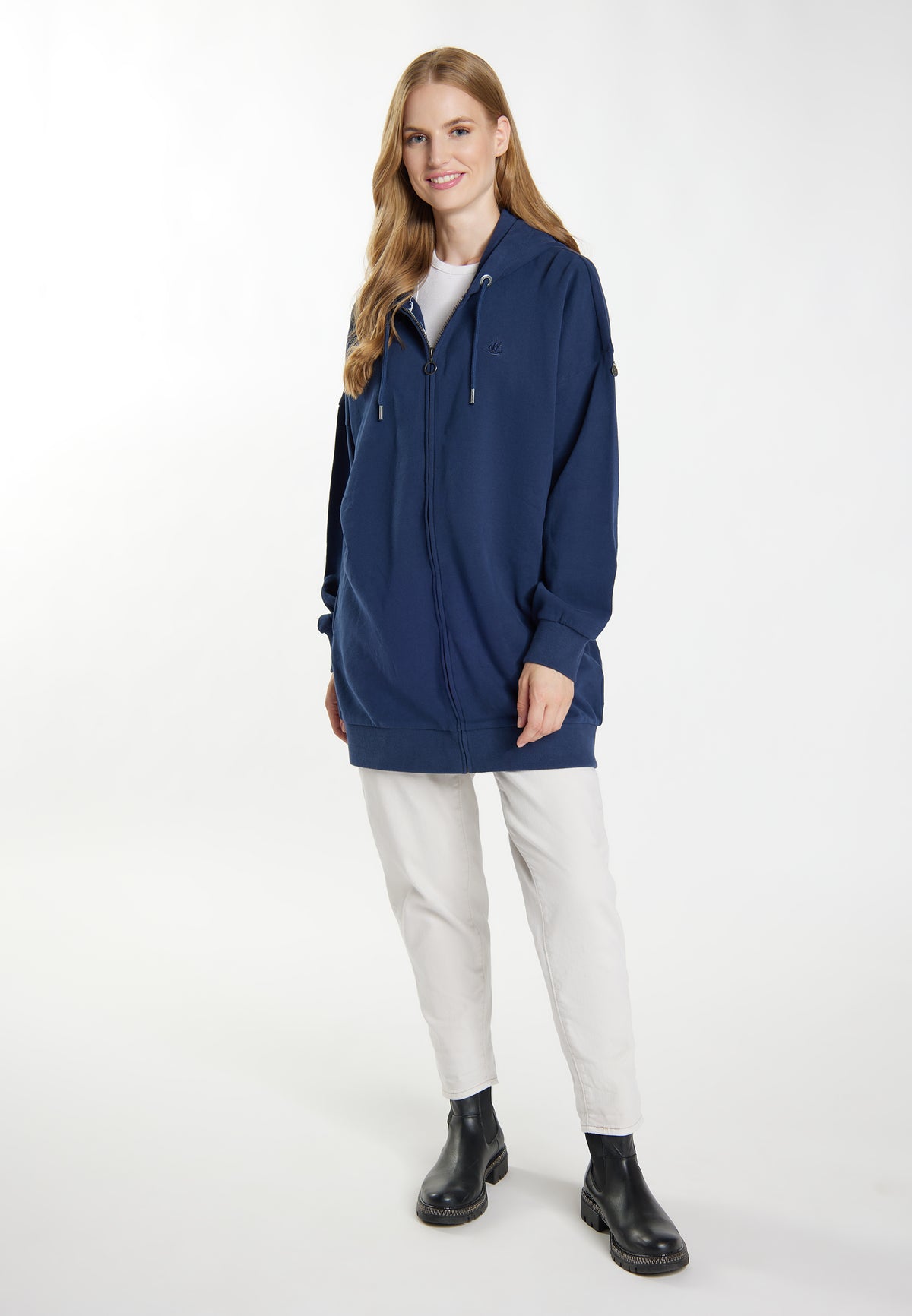DreiMaster Vintage Women's Lange Sweat Kapuzenj + Shopping Bag - SET