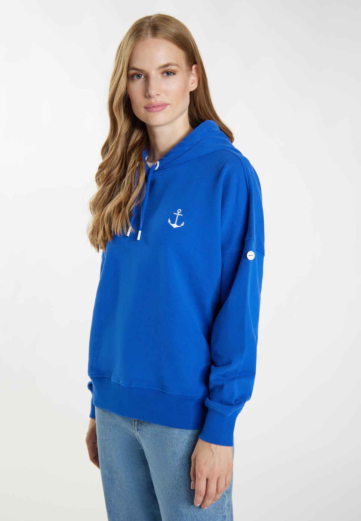 DreiMaster Maritim Kobiety Bluza z kapturem + torba zakupowa - ZESTAW
