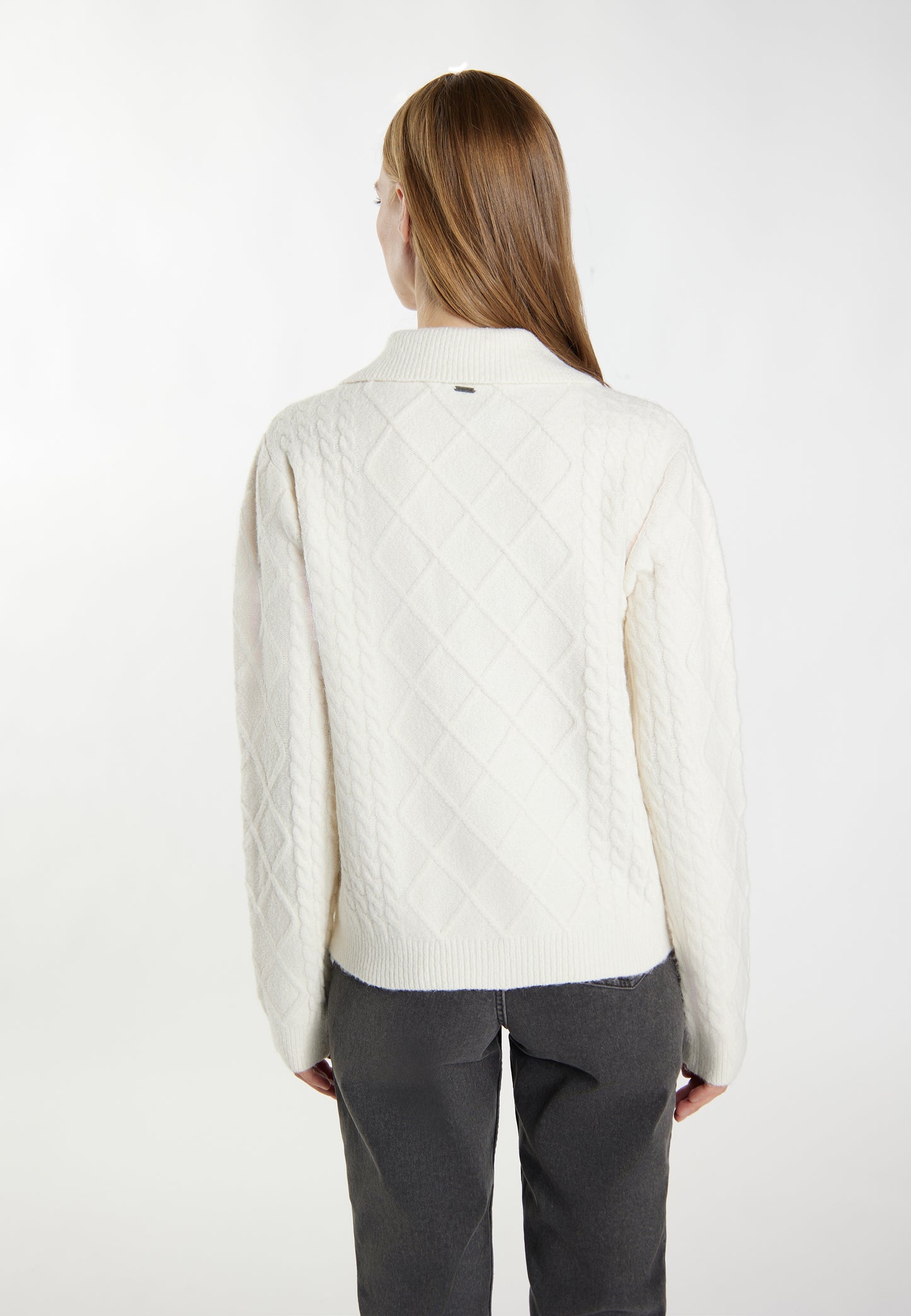 DreiMaster Vintage Kobiety sweter rozpinany Incus