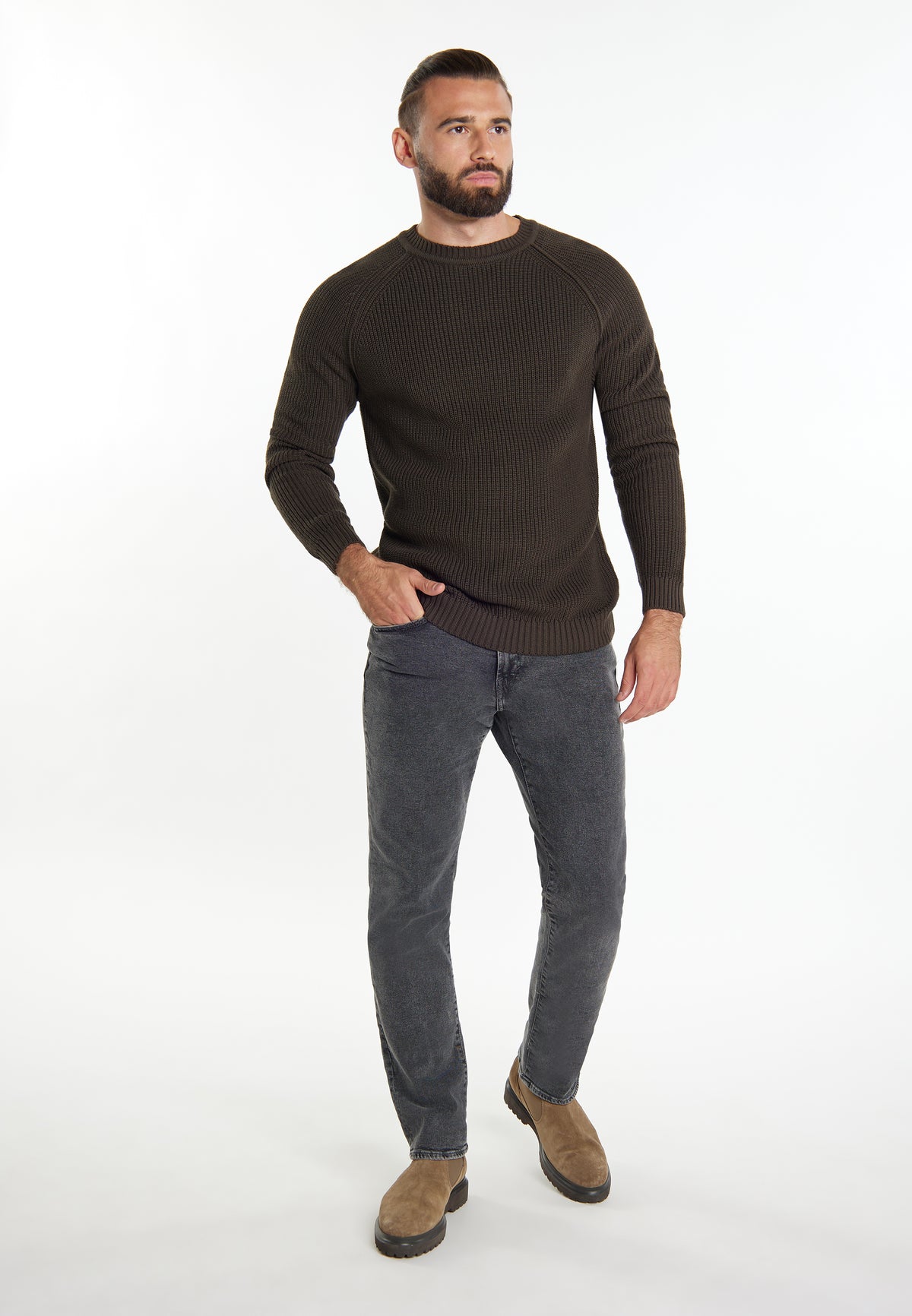 DreiMaster Vintage Men's Strickpullover + Shopping Bag - SET