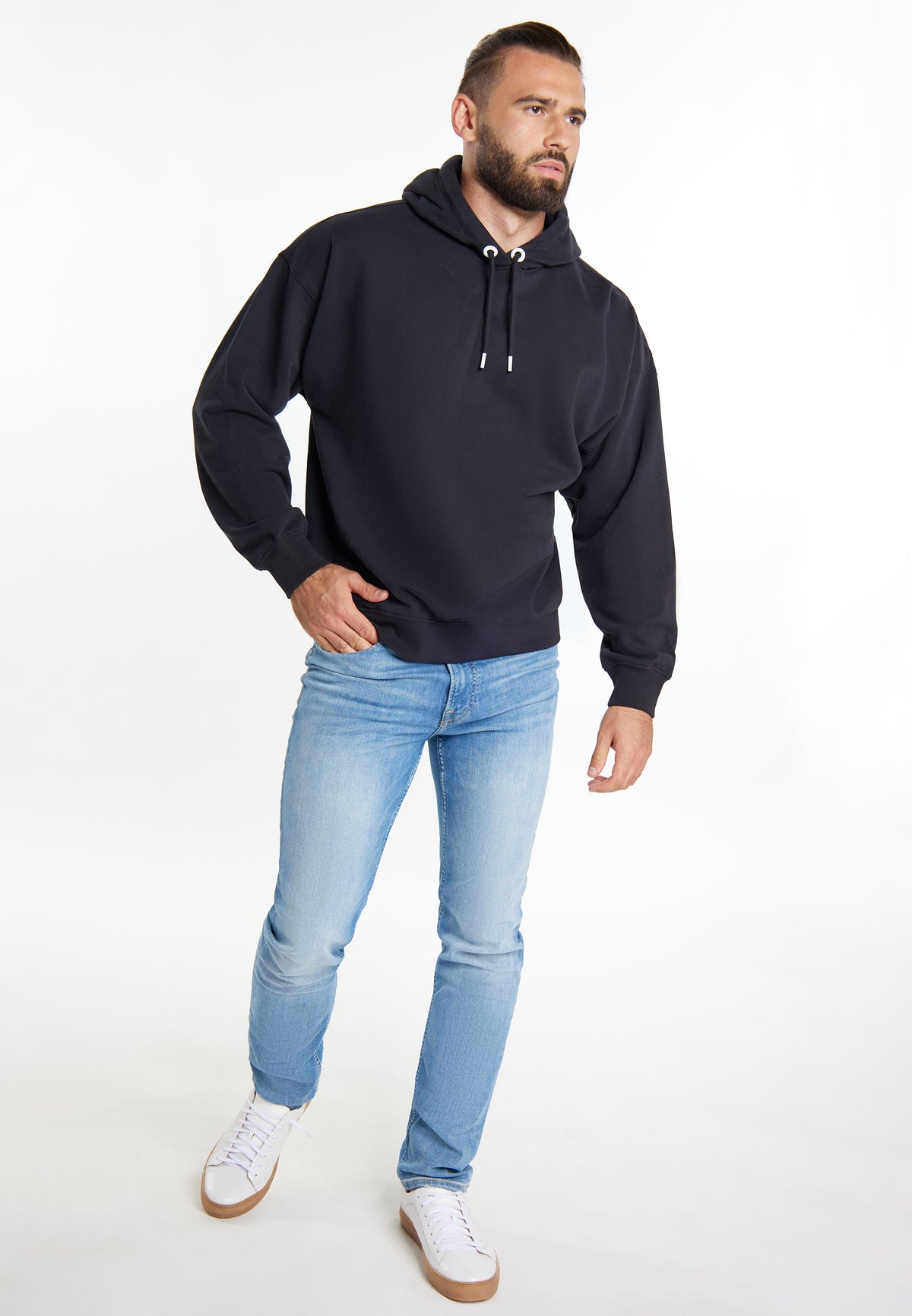 DreiMaster Maritim Men's Übergroßer Hoodie + Shopping Bag - SET