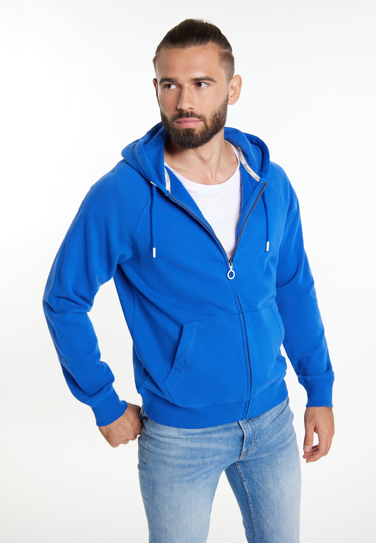 DreiMaster Maritim Herren-Sweatjacke + Einkaufstasche – SET
