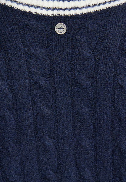 Dreimaster maritim damski sweter z dzianiny