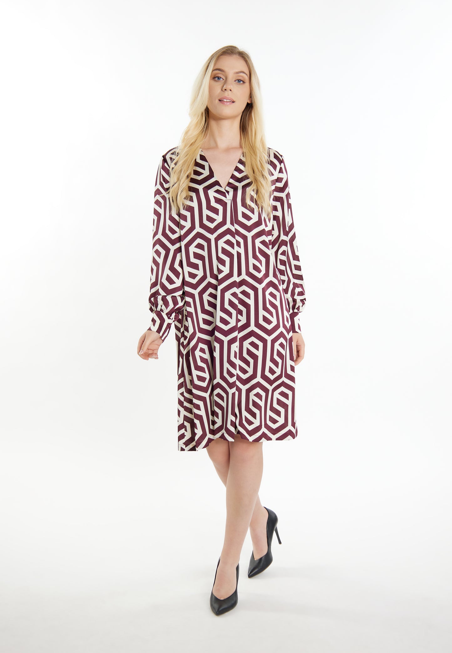 Dreimaster klasyczna damska sukienka midi