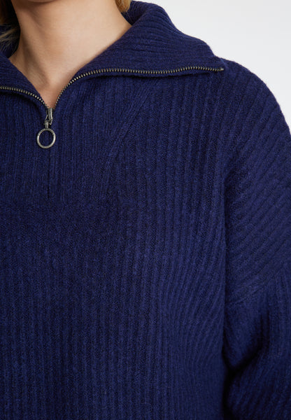 Dreimaster vintage Women's Rib Knit Troyer