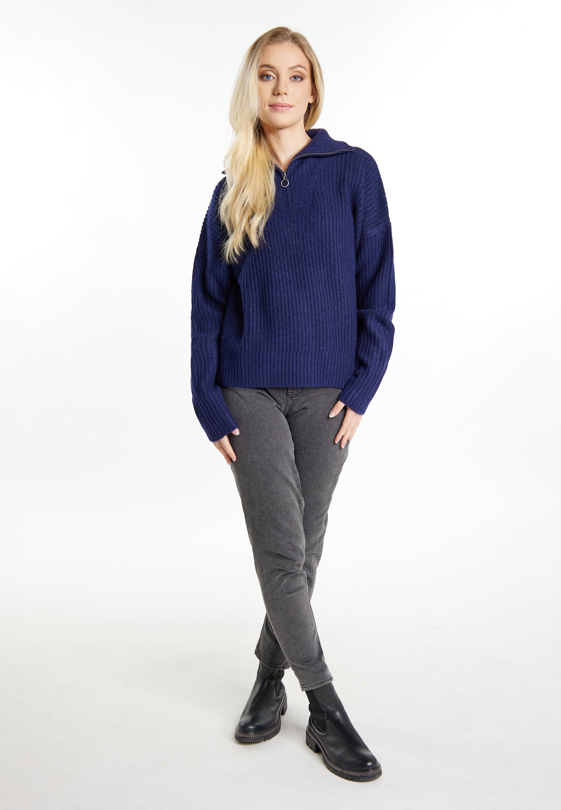 DreiMaster Vintage Damen Rippenstrick Troyer