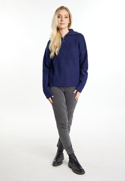 Dreimaster vintage Women's Rib Knit Troyer