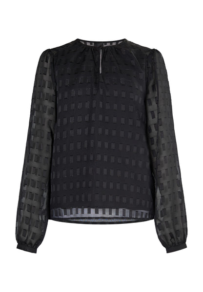 DreiMaster Klassik Damen Langarmbluse